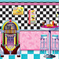 Beistle 50s Soda Shop Photo Backdrop