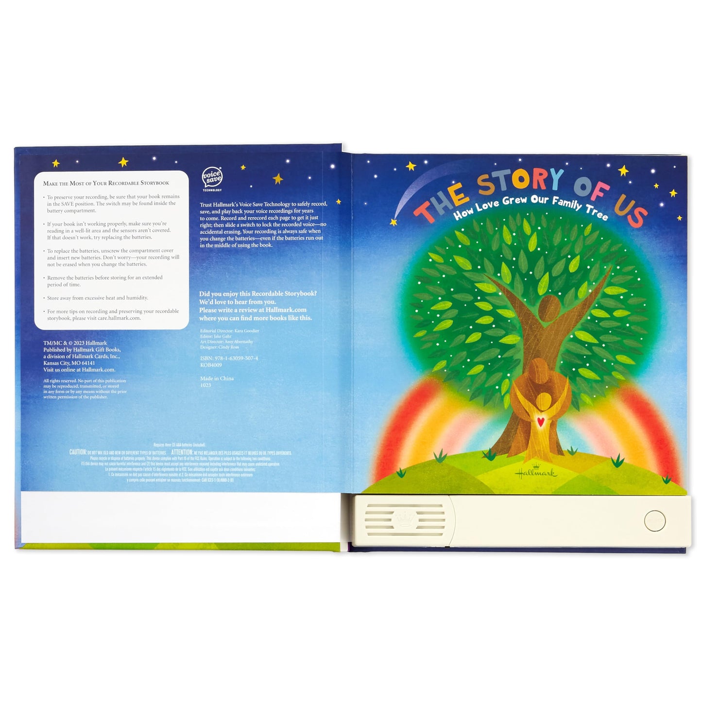 Hallmark Recordable Storybook With Music (The Story Of Us: What Makes Our Family Tree For Kids, Grandchildren