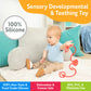 OgoBolli Stretchi Tether Toy Holder and Teether for Babies & Toddlers - Stretchy, Squishy, Soft, Non-Toxic Silicone - Boys and G