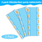 3 Pieces Oktoberfest Tablecloths Oktoberfest Party Supplies Oktoberfest Plastic Table Cover For Oktoberfest Party Favors Supplies Decoration
