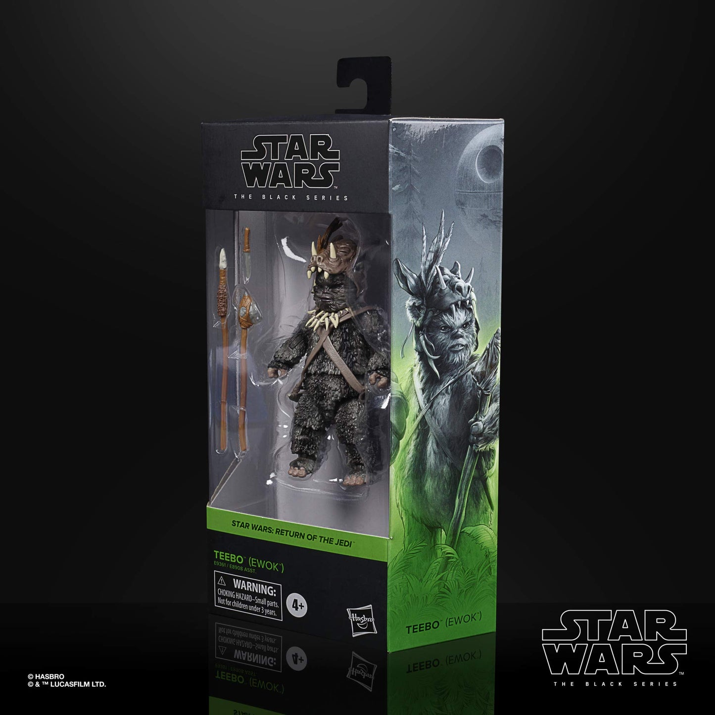 STAR WARS The Black Series Teebo Ewok 6-Inch Action Figure, Kids 4+, Model E93615X0, Collectible Toy