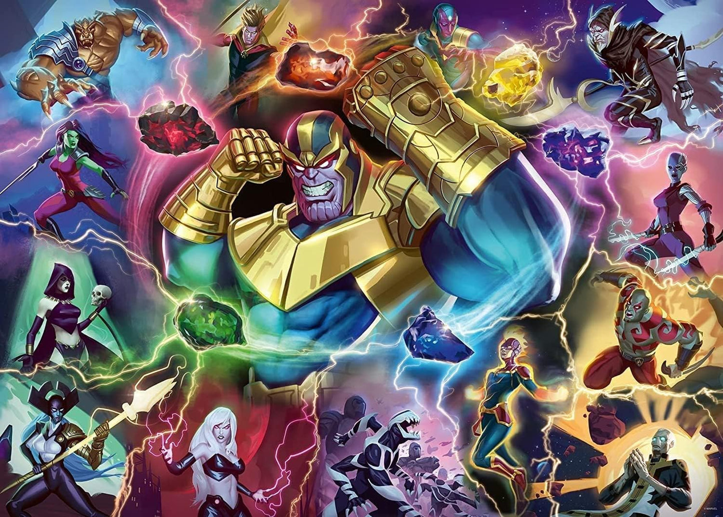 Ravensburger Marvel Villainous: Thanos 1000 Piece Jigsaw Puzzle For Adults - 16904 - Every Piece Is Unique, Softclick Technology Means Pieces Fit Together Perfectly