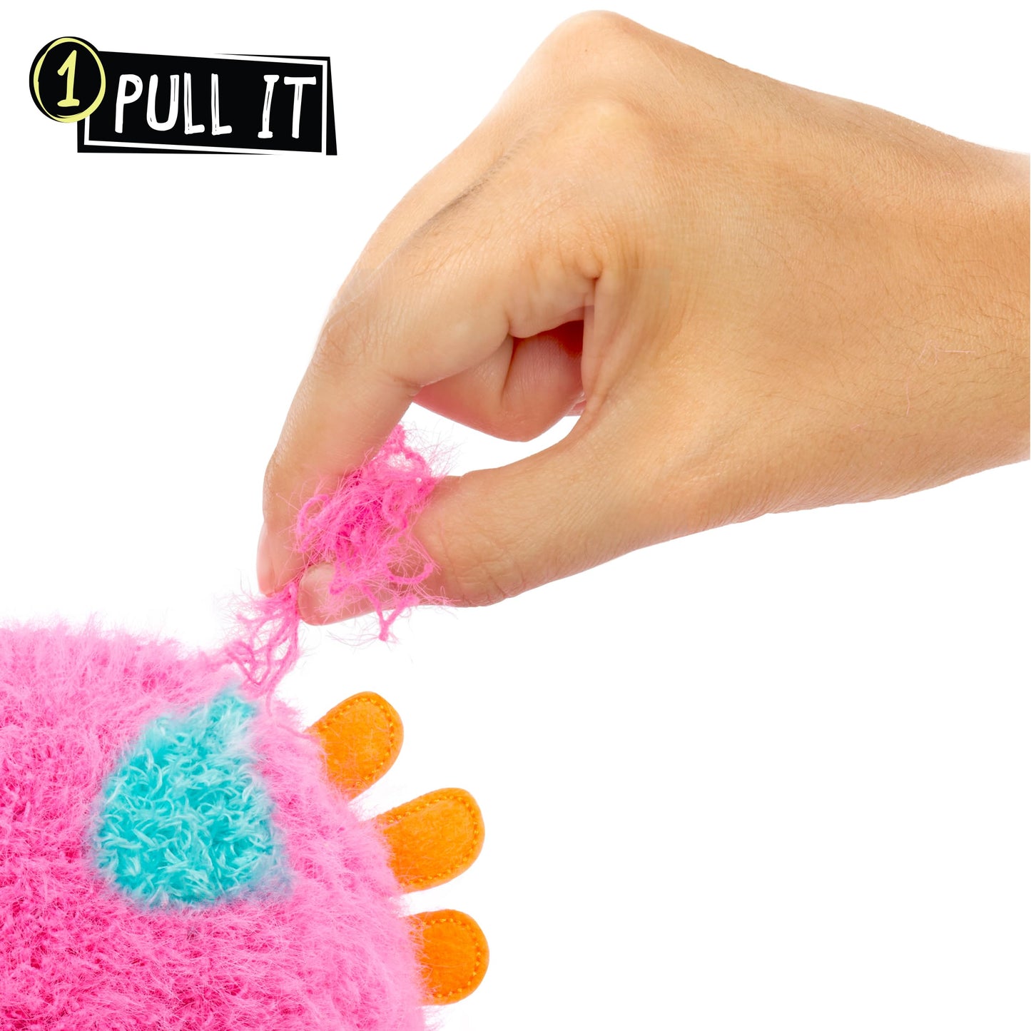 Fluffie Stuffiez Axolotl Small Collectible Feature Plush - Surprise Reveal Unboxing With Huggable Asmr Fidget Diy Fur Pulling, Ultra Soft Fluff