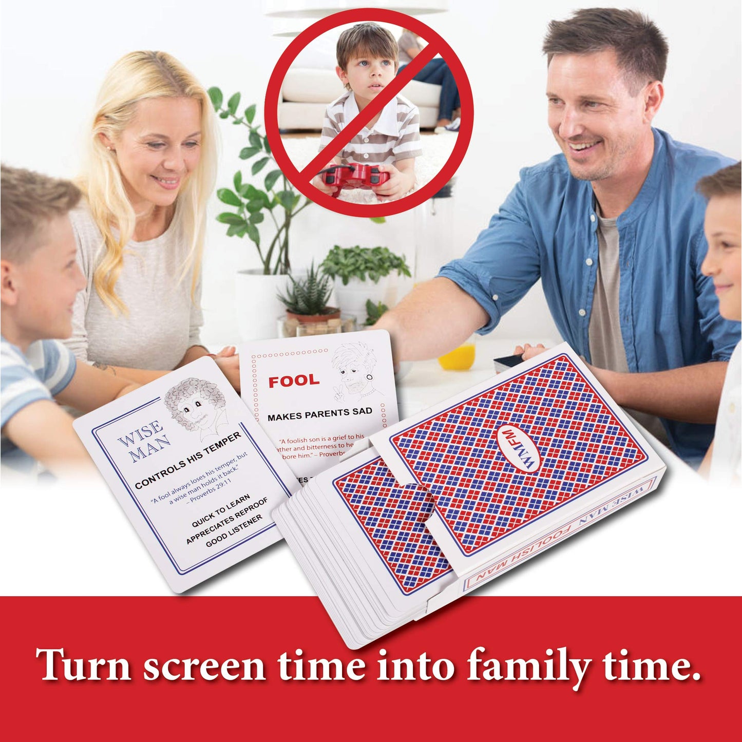 Wise Man Foolish Man Family Card Game: Fun Educational Christian Game For Kids And Families; Fun Bible Game; Perfect Game For Fa