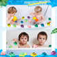 Deekin 24 Pieces Turtle Bath Toy Baby Rubber Water Squirting Turtle Toy Bulk Cute Sea Life Animal For Kid Toddler Bathtub Summer