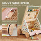 Tiny Land Wooden Baby Walker - Adjustable Speed Montessori Push Toy for Boys & Girls, Colorful Activity Center