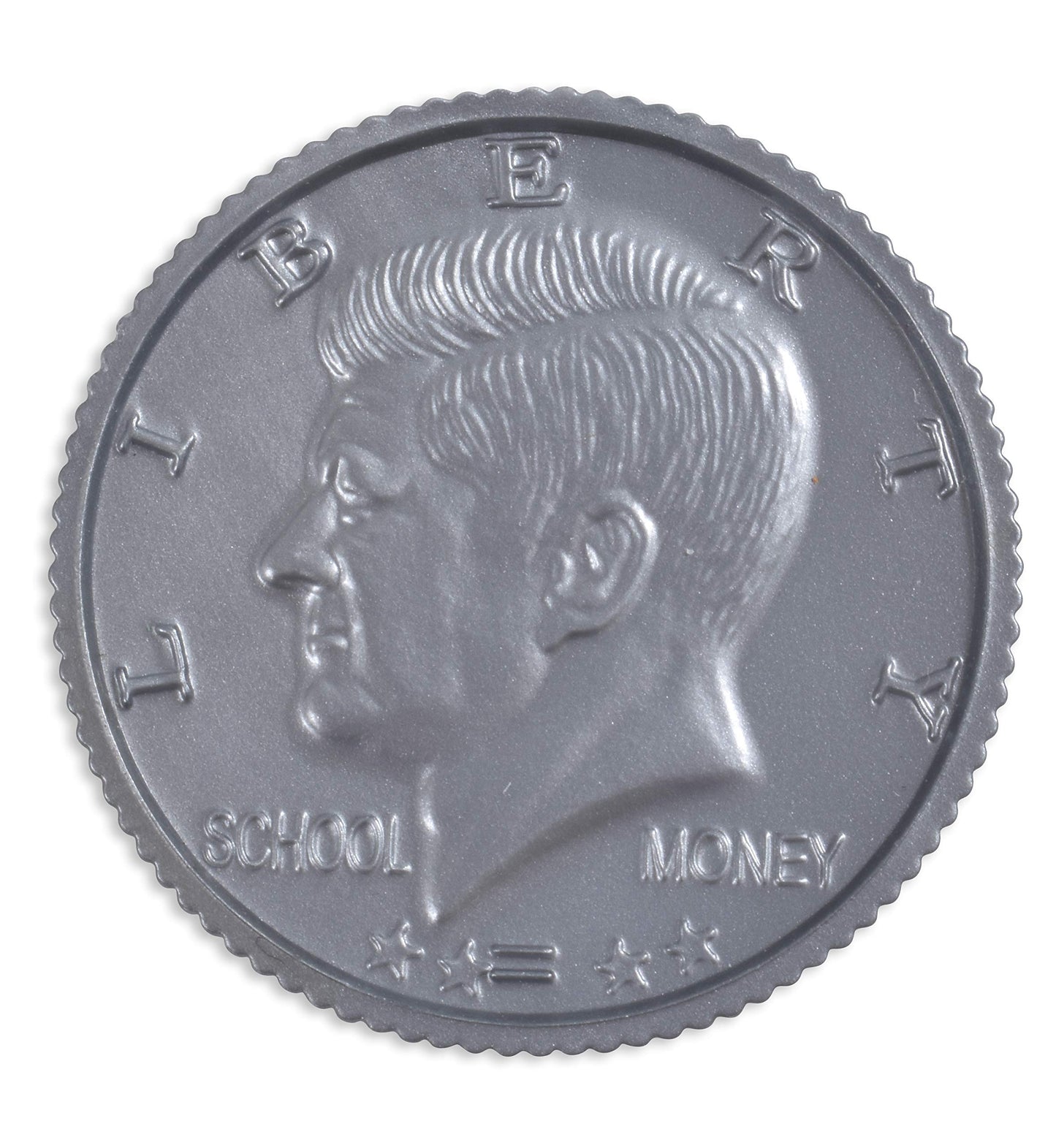 Learning Advantage - 7501 Learning Advantage, Play Half-Dollar Plastic Coins - Set Of 50