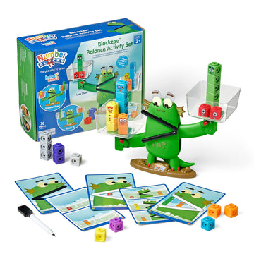 Hand2Mind Numberblocks Blockzee Balance Activity Set, ﻿61 Mathlink Cubes, Balance Scale, Educational Math Manipulatives, Numbers For Toddlers, Preschool Learning Activities, Birthday Gifts For Kids