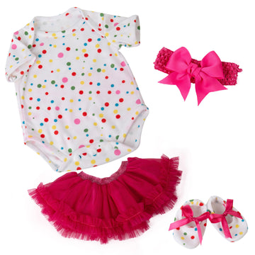 Ekokiz Reborn Baby Dolls Clothes 17-22 Inches Realistic Newborn Clothes Outfit Accessories Gift Set For Lifelike Baby Dolls Girl