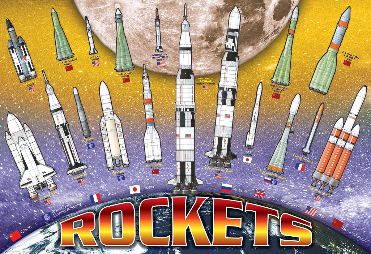 Rockets 100 Piece Jigsaw Puzzle