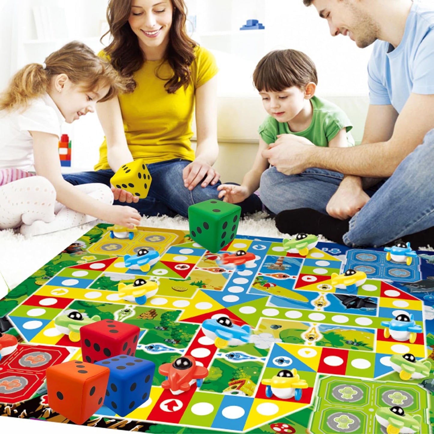 Funnysquee 3.15 Inches Foam Dice Toy: A Fun-Filled, Kawaii Dices Educational Toy For Kid Board Game And Learning Sessions (Fortu