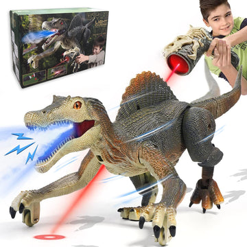 Upgraded Dinosaur Toys For Kids 3-5 5-7 Years Old, Remote Control Tyrannosaurus Rex With Light &Spray& Roar, Realistic Rc Walking Dinosaur Toys For Kids 4 5 6 7 8 Stocking Stuffer