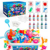 Kiditos Magic Water Elf Toy Kit, Aqua Fairy Water Gel Kit With 10 Magic Gels, 6 Sea Creature Molds. Christmas Gifts, Birthday Gifts, Party Favors, Arts & Crafts Diy Stem For Kids (10 Colors)