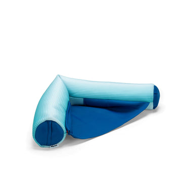 Big Joe Noodle Sling No Inflation Needed Pool Seat With Armrests, Fade Aqua Double Sided Mesh, Quick Draining Fabric, 3 Feet