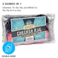 Brybelly Large Checkers Set - Giant Checkers Game For Indoor/Outdoor - Jumbo Classic Board Games For Friends And Family - 3-In-1