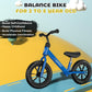 Bobike Toddler Balance Bike Toys For 2 To 5 Year Old Girls Boys Adjustable Seat And Handlebar No-Pedal Training Bike Best Gifts For Kids (Blue)