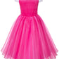 Topney Pink Princess Costume Dress For Little Girls - Sleeping Beauty Dress With Princess Accessories For Birthday Halloween Cos