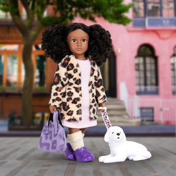 Lori – Mini Doll & Toy Dog – 6-Inch Doll & Bichon Frise Pup – Play Set With Outfit, Animal & Accessories – Playset For Kids – 3 Years + – Ariah & Winston