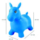 LEXiBOOK Inflatable Jumping Horse, Blue, Durable Plastic, One Size, Model BG050, Manual Pump Included