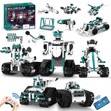 Suplanet Stem Robot Toys For 8-14, 12 In 1 Remote Control Robot Toys For Kids, Programmable Building Robot Kit Birthday Present 