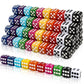 DIYDEC 100pcs 16mm Game Bulk Dice 10 Colors Acrylic 6 Sided Dice Set for Classroom Teaching Math Learning Standard Dice for Part
