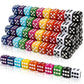 Diydec 100Pcs 14Mm Game Dice Set 10 Colors Acrylic Transparent Dice Bulk For Classroom Teaching Math Learning 6 Sided Standard D