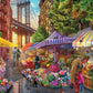 White Mountain Puzzles - Flower Market - 1000 Piece Jigsaw Puzzle for mature-themeds