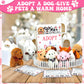 Jiytivity 38 Pcs Adopt A Puppy Favors Include 12 Foldable Puppy Boxes 12 Mini Dog Stuffed 12 Adopt Cards 1 Adopt Sign1 Fence For