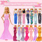 15 Set Doll Clothes For 11.5 Inch Doll Include 1 Fairy Dress 1 Long Dress 2 Sequins Dresses 6 Outfits Tops And Pant/Short/Skirts 6 Fashion Dresses For 11.5 Inch Fashion Dolls
