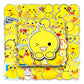 Duck Stickers,Cute Yellow Duck For Water Bottles,Duck Helmet Stickers Gifts For Boys/Girls, Gifts For Kids Teen Stickers And Dec