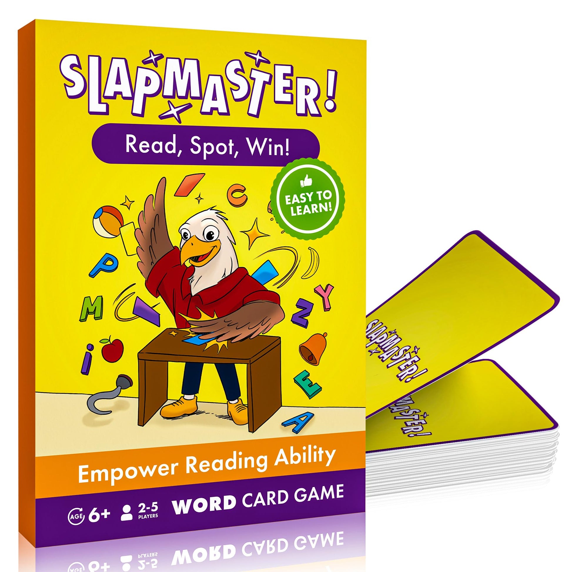 SLAPMASTER! - Cool Reading Games for Kids - Helps Learn Reading Fast & Sharpen Spelling Skills - Fun Educational Sight Games for