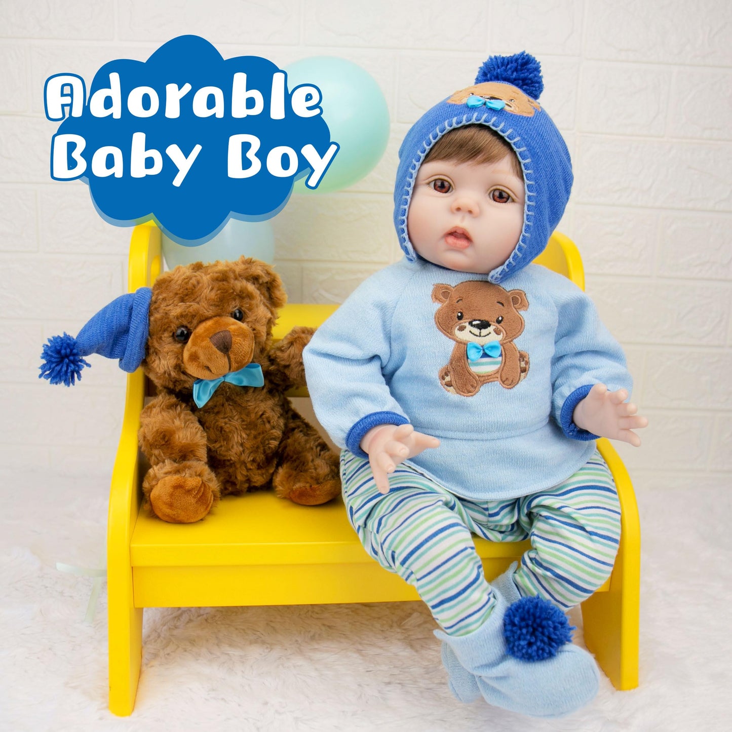 Milidool Reborn Baby Dolls Boy Lifelike Realistic Baby Doll Boy Dolls 22 Inch Newborn Baby Doll Real Looking Baby Dolls Silicone