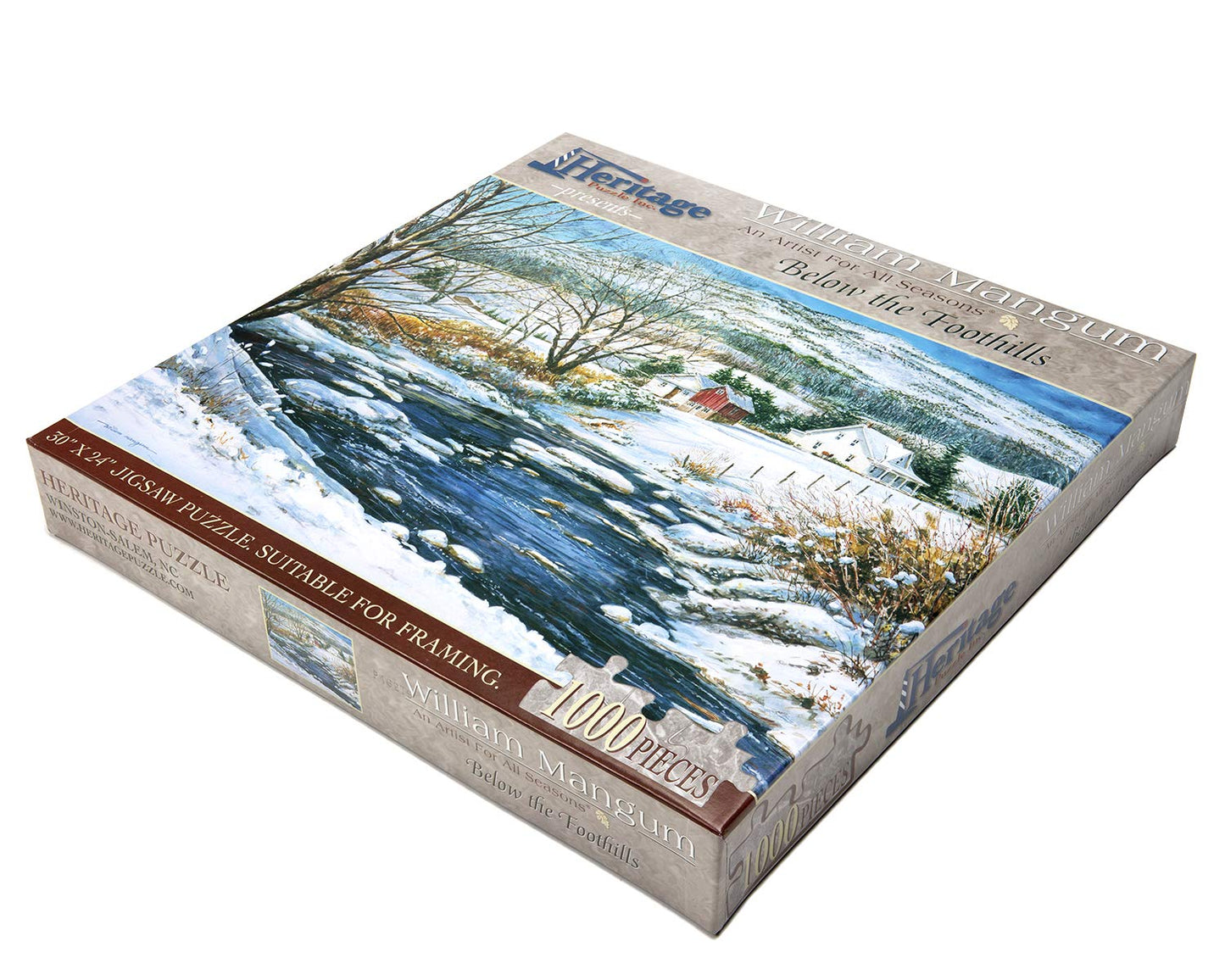 Heritage Puzzle Below The Foothills Jigsaw Puzzle By William Mangum (1000-Piece)