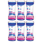 (6 Ea) Blue & Pink Liquid Motion