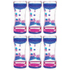 (6 Ea) Blue & Pink Liquid Motion