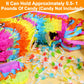 16 Cinco de Mayo Pinata, Large Rainbow Color Donkey Pinata 16 x 13 x 5.5 ln with Stick and Blindfold for Fiestas Mexican Party D