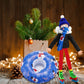 Jenaai 9 Pcs Christmas Elf Doll Accessories Set Christmas Elf Clothing Includes Ear Muffs, Scarf, Cotton Padded Coat, Boot, Infl