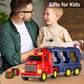JUKUDAHU Christmas-Truck Toys Sets for 3 4 5 6 Years Old Boys - Friction Powered Toy Cars with Christmas Accessories Kids, Carri