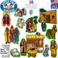 Little Folk Visuals Beginners Bible: Baby Jesus Precut Flannel/Felt Board Figures, 16 Pieces Set