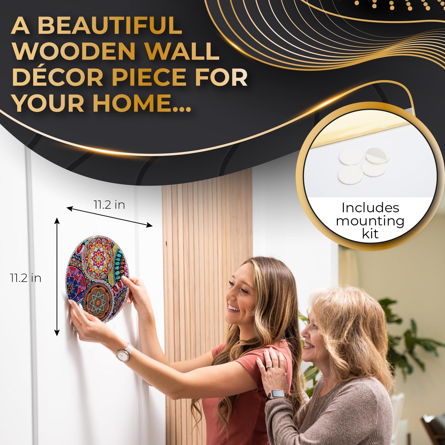 ZenChalet - Yin Yang Flower 200 Piece Puzzles for mature-themeds - enhanced Jigsaw Wooden Puzzle for mature-themeds  Surprise Your Friends or Family with a Unique Gift - Brain Teaser Puzzle