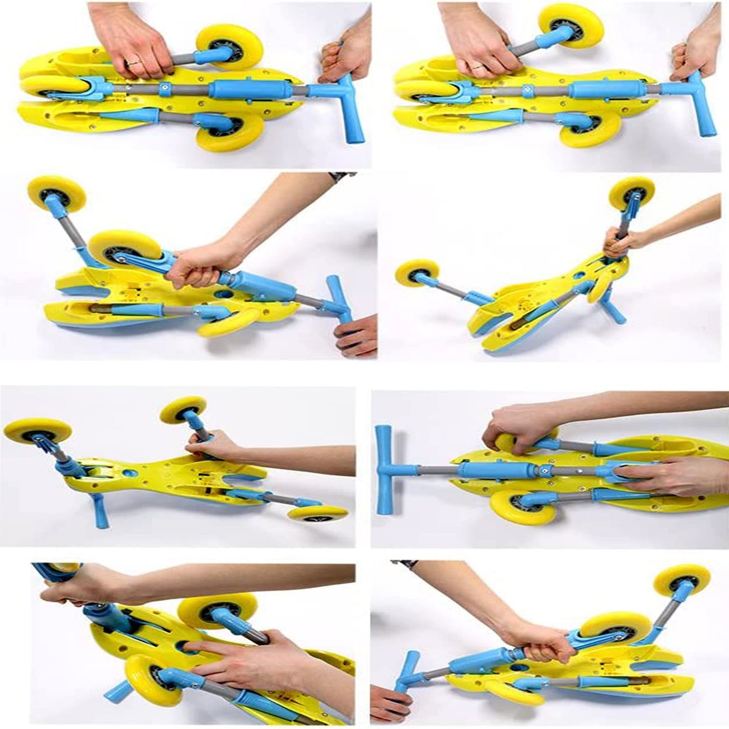 MEKBOK Fly Bike Foldable Indoor/Outdoor Toddlers Glide Tricycle - Blue