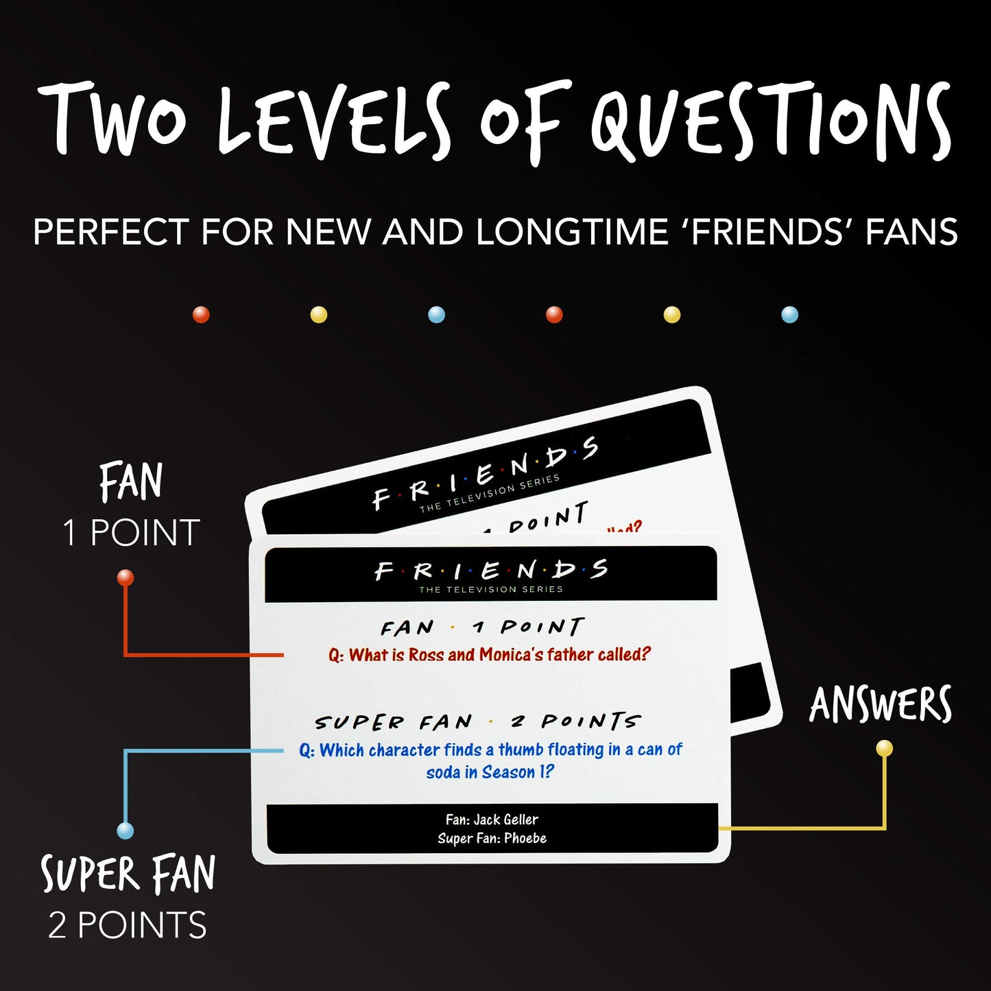 Paladone Friends Tv Show Trivia Quiz Game With 100 Questions