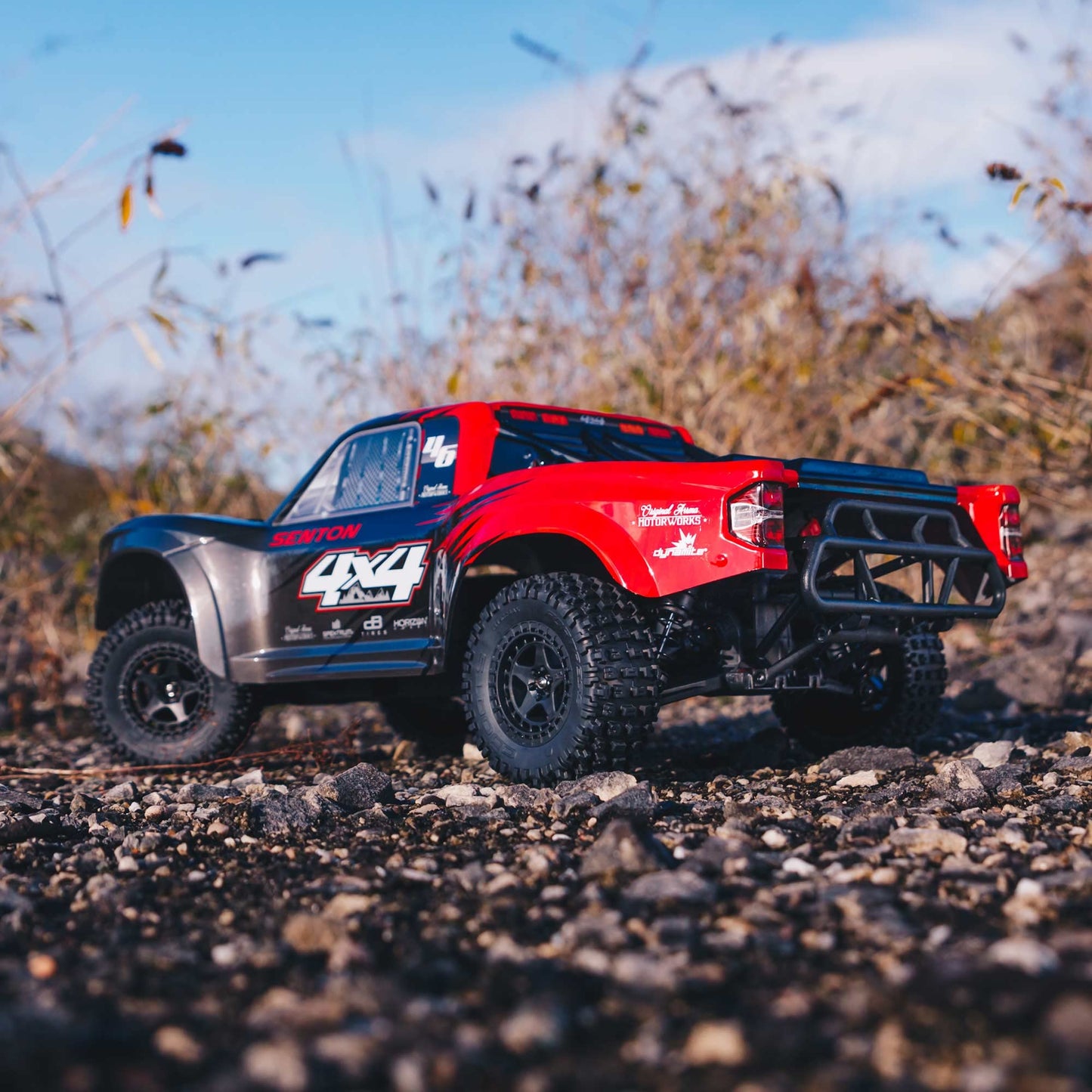 ARRMA 1/10 SENTON 4X4 V3 MEGA 550 Brushed Short Course RC Truck RTR (Transmitter, Receiver, NiMH Battery and Charger Included),