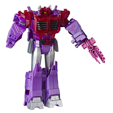 Transformers Toys Cyberverse Ultimate Class Shockwave Action Figure - Combines with Energon protective covering to Power Up - for Kids Ages 6 and Up  9-inch