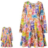 Cat Dresses For Girls & Doll 18 Inch Long Sleeve Fall Winter Kids Dresses 6 7