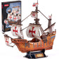 Cubicfun 3D Puzzles For Adults Santa Maria Ship Model Spanish Vessel Puzzles For Adults And Kids, Desk Decor Building Kits Brain Teaser Hobby Gifts For Women And Men, 204 Pieces