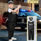 Jeowoqao Kids Dress Up Costumes Set, 11pcs Role Play Trunk for Ages 3-6, Multicolored Pirate, Chef, Construction, Policeman