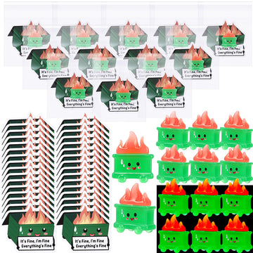 CroBlissful 50 Set Employee Appreciation Gifts Bulk Valentines Emotional Support Resin luminous Dumpster Ornament Thank You Gift