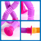 JOYIN 4 Pcs Pop Tubes Suction Cup Monkey Toys, Autism Sensory Gifts Fidget Toys for Kids Toddler Boys Girls Year Ages 3 4 5 6 7