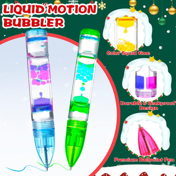 Liquid Pens Christmas Stocking Stuffers Gift For Girls Kids, Fun Cool Pens Autism Adhd Anxiety Stress Relief Travel Draw Toy Fid